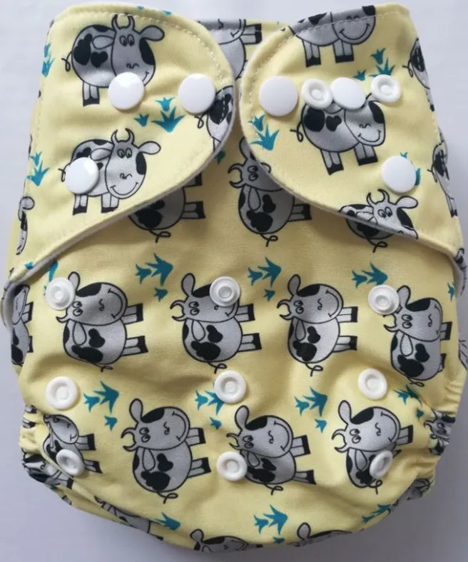 

Naughty Baby AI2 Print Reusable Washable Pocket Cloth Diaper Nappy + 1 Inserts A12 For Sample