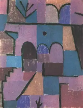 

High quality Oil painting Canvas Reproductions Oriental Garden (1939) by Paul Klee Painting hand painted