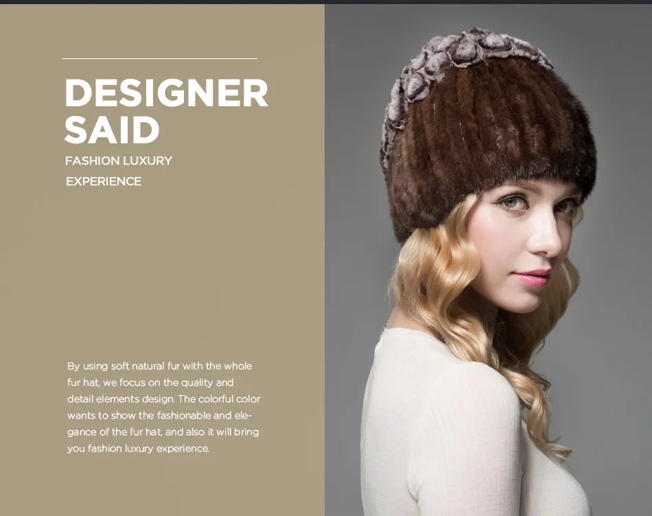 fur woman winter hats PCM023 (2)
