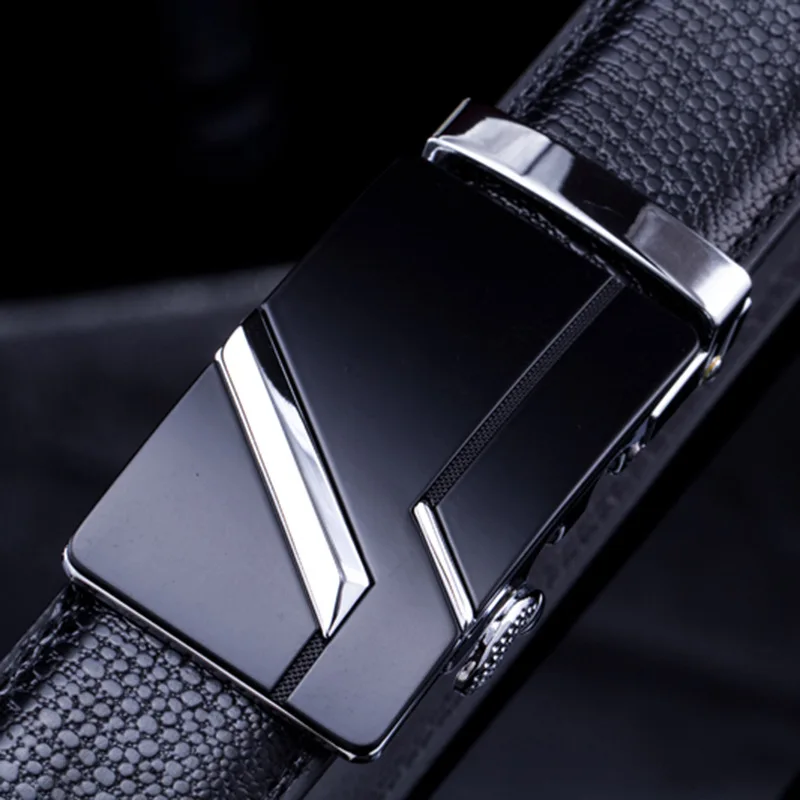 Мужской деловой ремень из ПУ кожи с автоматической пряжкой|leather belts for men|fashion leather