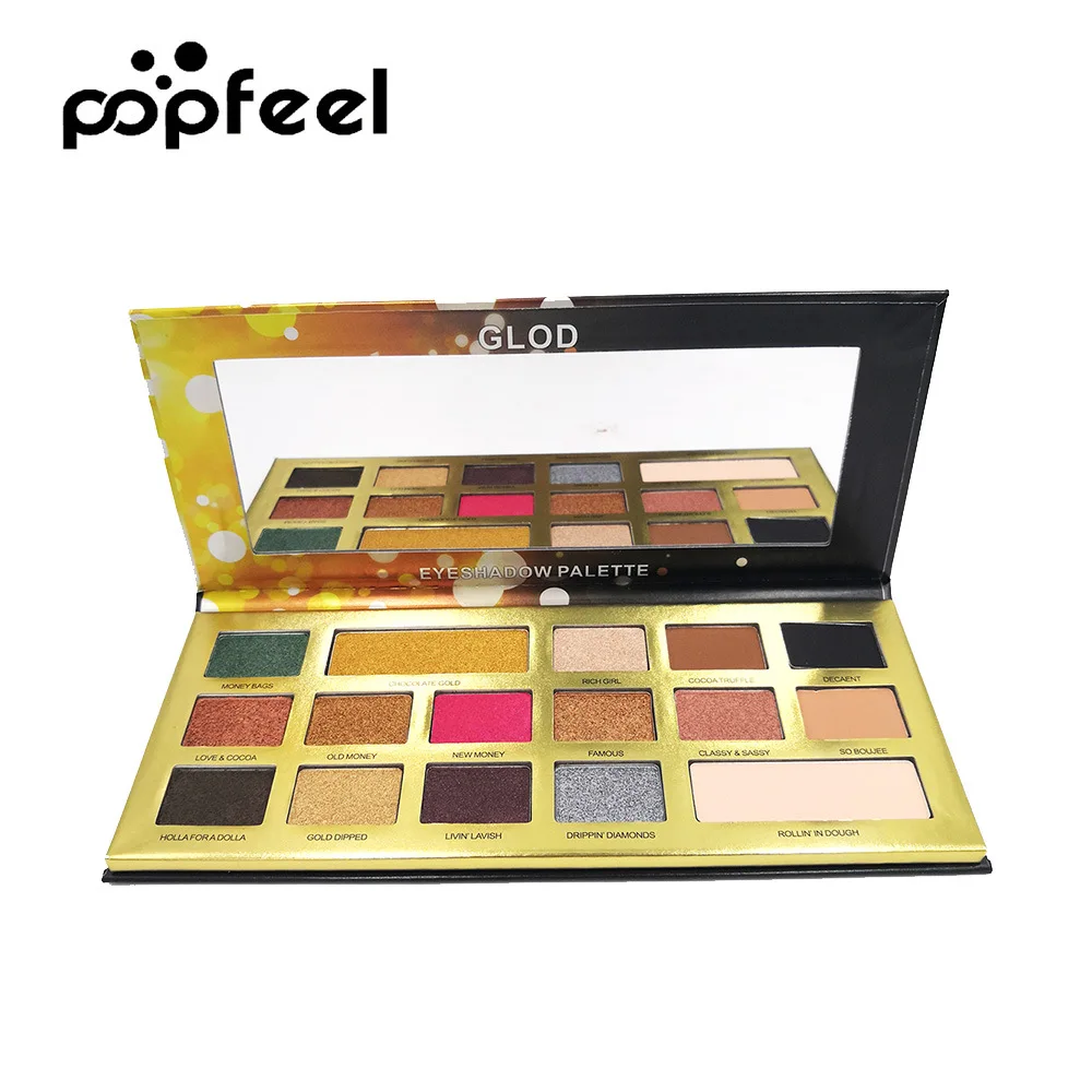 

POPFEEL New 16 Color Eyeshadow Matte Shimmer Makeup Eye shadow Palette