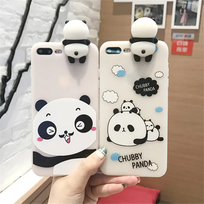XINGYUANKE 3D милые животные панда чехол для телефона iPhone 6 6s случае Прекрасный
