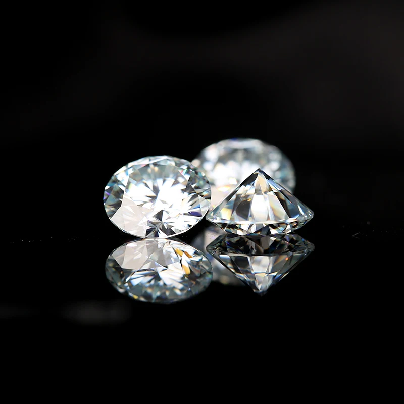 Круглая бриллиантовая огранка 2.0ct карат 8 мм F цвет Муассанит Свободный Камень VVS