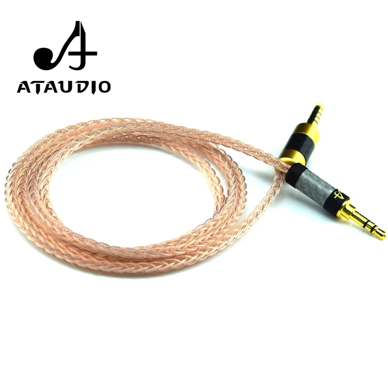 Аудиокабель ATAUDIO Hi Fi с балансиром на 4 мм и 3 5 end от до вспомогательный обновленный