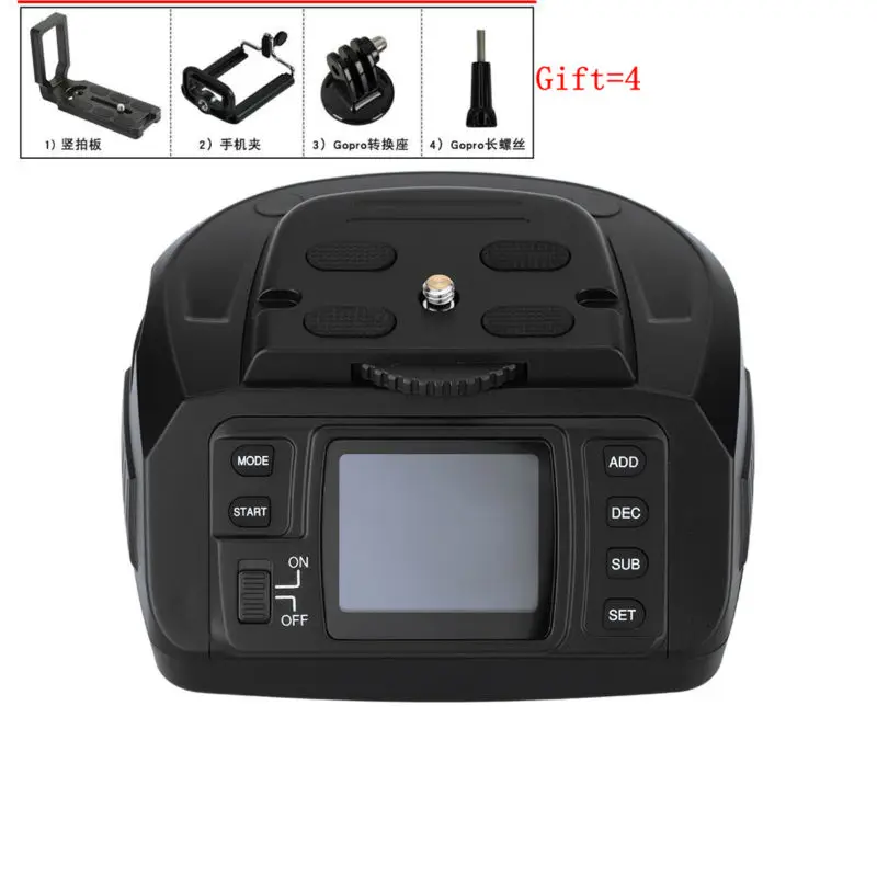 

AD-10 Electronic 360 Degree Automatic Panoramic Tripod Head Motorized Tripod Ballhead for Canon Nikon Sony Pentax DSLR Cameras