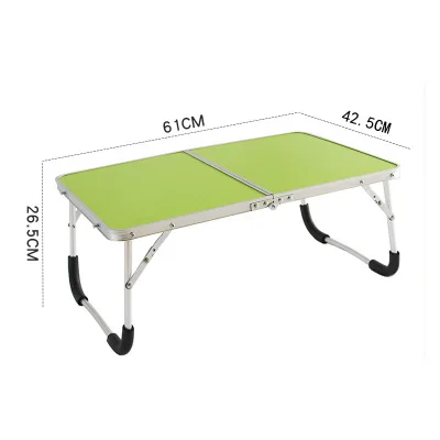 Портативный складной стол для ноутбука, компьютерный стол, подставка для ноутбука, поднос для дивана, кровати, рабочей станции, мебель для дома и офиса - Цвет: green