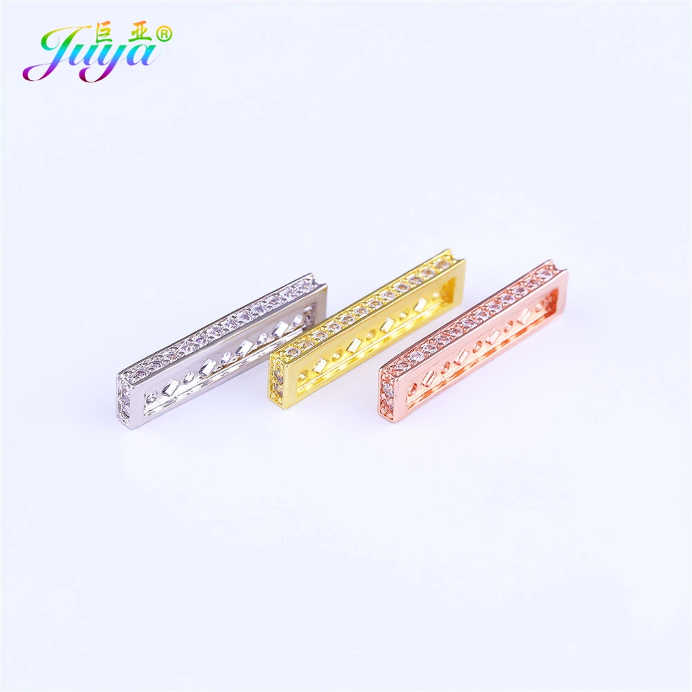 

DIY Pearls Jewelry Components Gold/Silver/Rose Gold Charm Spacer Bars Beads Accessories For Needlework Beads Jewelry DIY Making