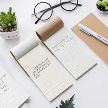 Jonvon Satone Crosses, Blank Books Grid Books,Stationery Tearing Practical Notepad Kraft Paper Notepad Small Notebook Plan Notes
