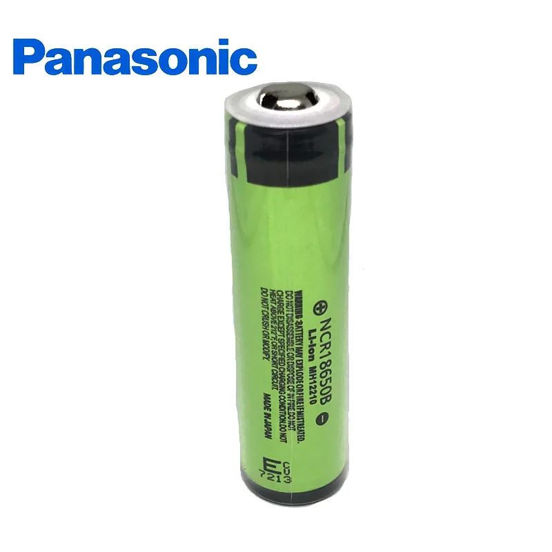 

1pcs Panasonic 100% original brand new 3.7v 18650 3400mah lithium Rechargeable battery NCR18650B For fan Flashlight e-cigarette