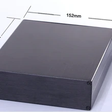 Алюминий проект корпус power shell box 152(5,9") X44(1,73") x150(5,") мм DIY Черный Новинка