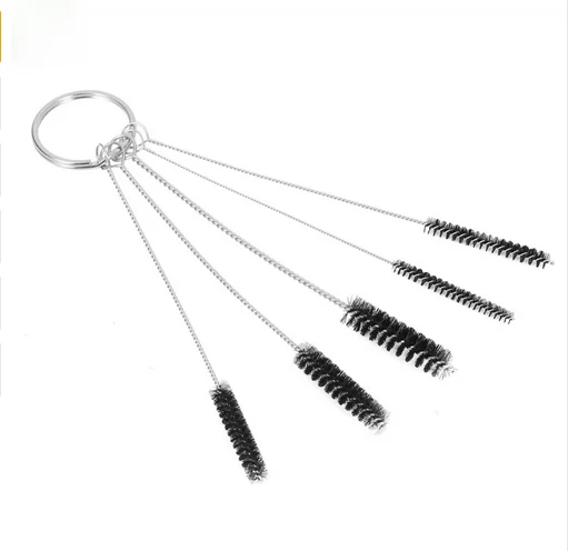 5Pcs/Set Tattoo Machine Tube Airbrush Needle Mouth Spray Grips Nozzle Tip Cleaning Brush Piercing Repair Tool Kits