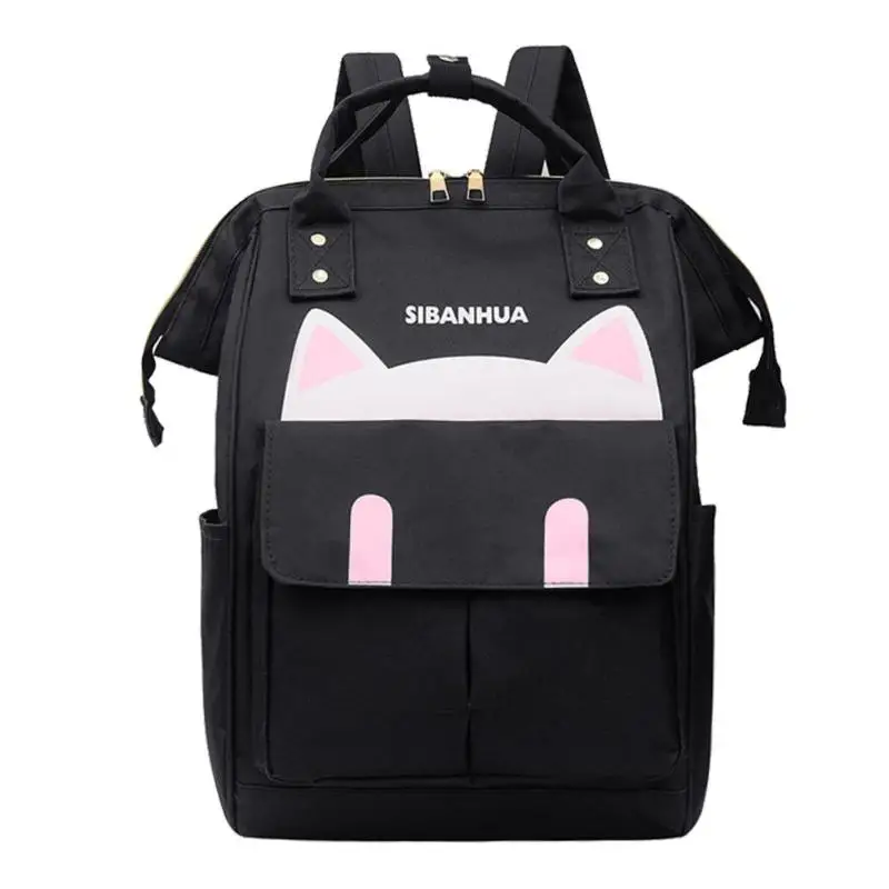 Рюкзаки для путешествий с милым рисунком кота, большие нейлоновые рюкзаки для беременных, сумки с короткими ручками для ухода за ребенком