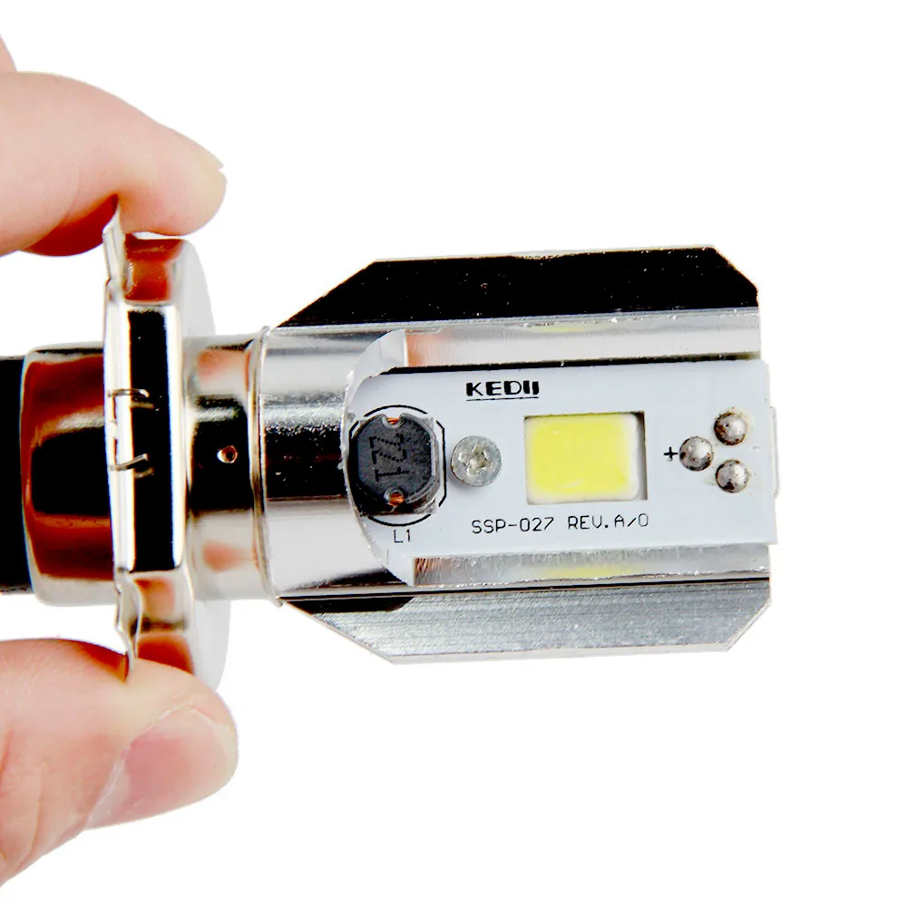 

H4Led Motorcycle Headlight Bulbs Cob Led 12-36 v 1000lm h I LampScooter