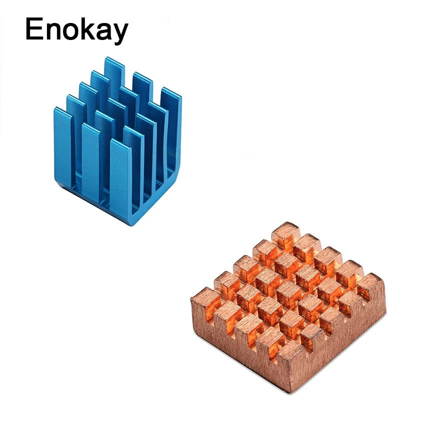 Кулер для воды Enokay компьютер Охлаждающий радиатор для ЦПУ набор для Raspberry Pi 3, pi 2 Модель B + тепла комплект охлажителей с для клея