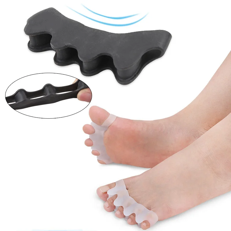 

1 Pair Toe Separator Hallux Valgus Toes Overlapping Separation Toes Corrective Orthotics Five Holes Foot Care Tools CO1002