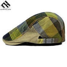Evrfelan для мужчин и женщин берет Регулируемый головной убор береты Весна Лето Открытый солнце дышащая кость Плоские береты шапка