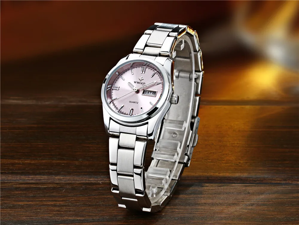 WWOOR Брендовые женские часы, женские роскошные модные повседневные кварцевые часы, водонепроницаемые светящиеся женские часы с браслетом, женские часы