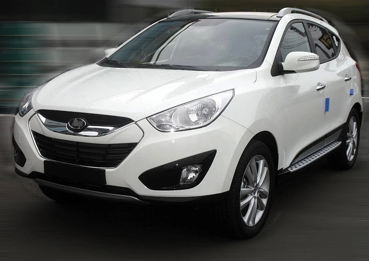 Новое поступление Подножка для Hyundai IX35 (Tucson IX) боковая подножка 2009 2017 алюминиевый