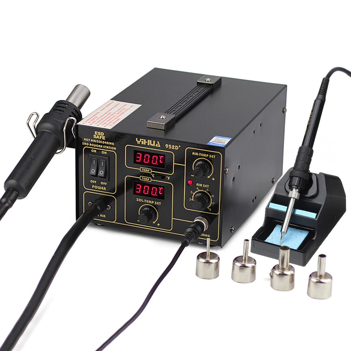 220V 650W Hot Air for Gun Soldering Irons Preheating Station Eletric Soldering Iron Kit Tool Welding