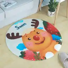 Sorgirl мультфильм круглый ковры Гостиная Спальня Antislip Rugs палатка, коврик гардероб детские игровые коврики