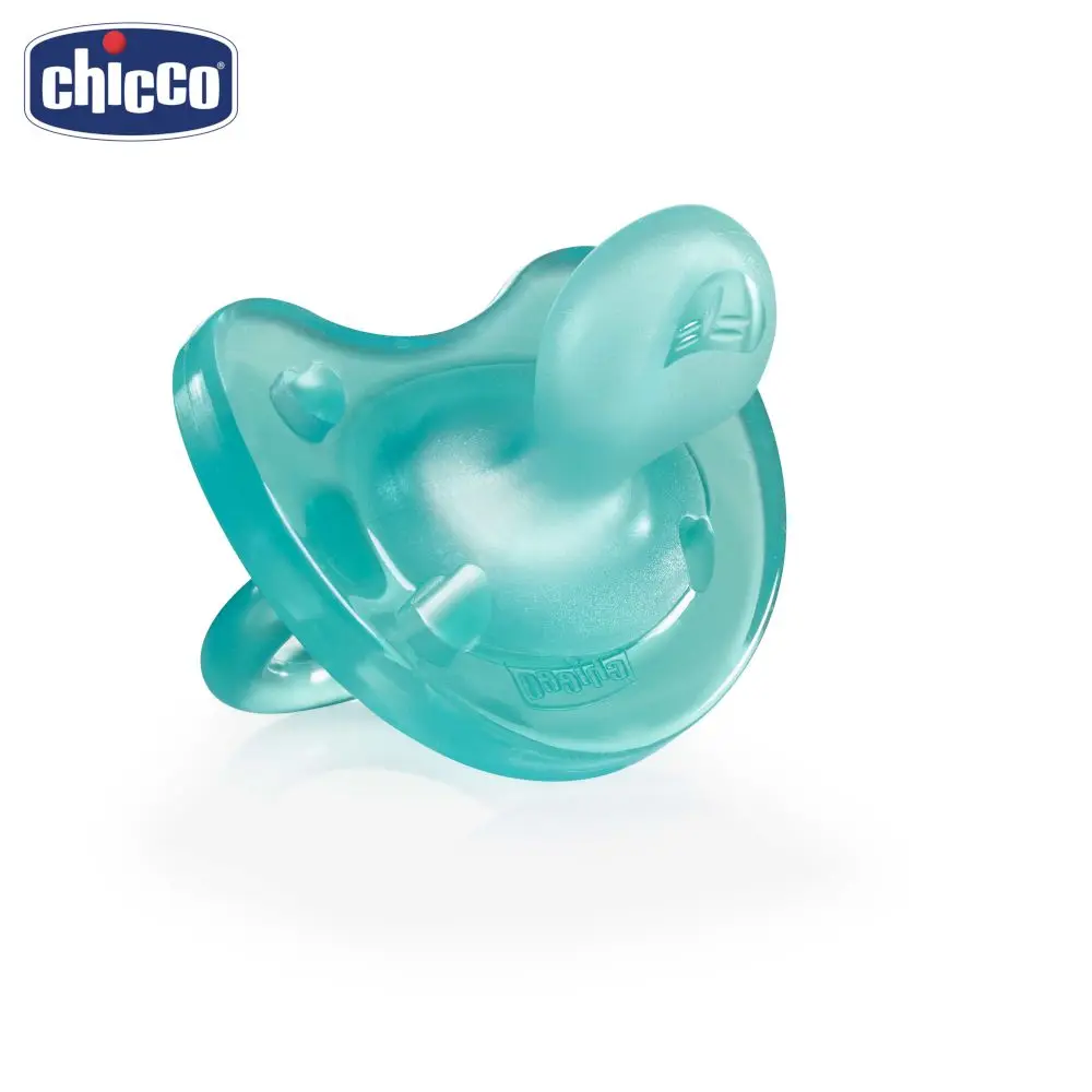 Пустышка Chicco Physio Soft 1 шт. 12 мес.+ силикон голубая | Мать и ребенок