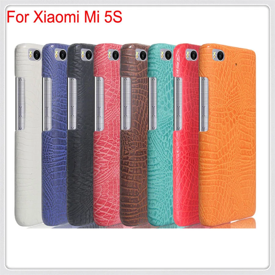 Чехол для Xiaomi Mi 5 5C 5S 6 Роскошный Жесткий чехол из крокодиловой кожи Mi5C Mi5S Mi6 тонкий