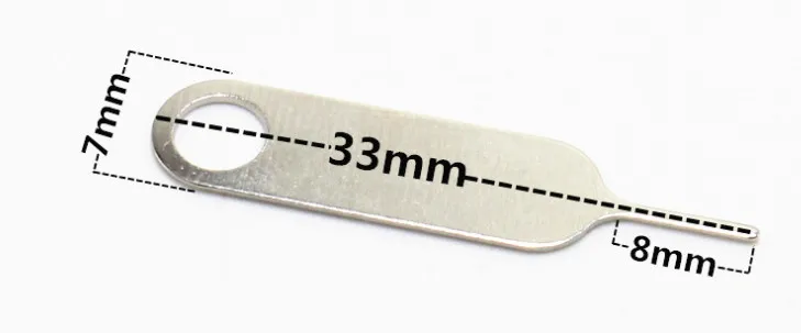 

20-1000Pcs Universal Round hole Sim Card Tray Pin Ejecting Removal Needle Opener Ejector For Mobile phone