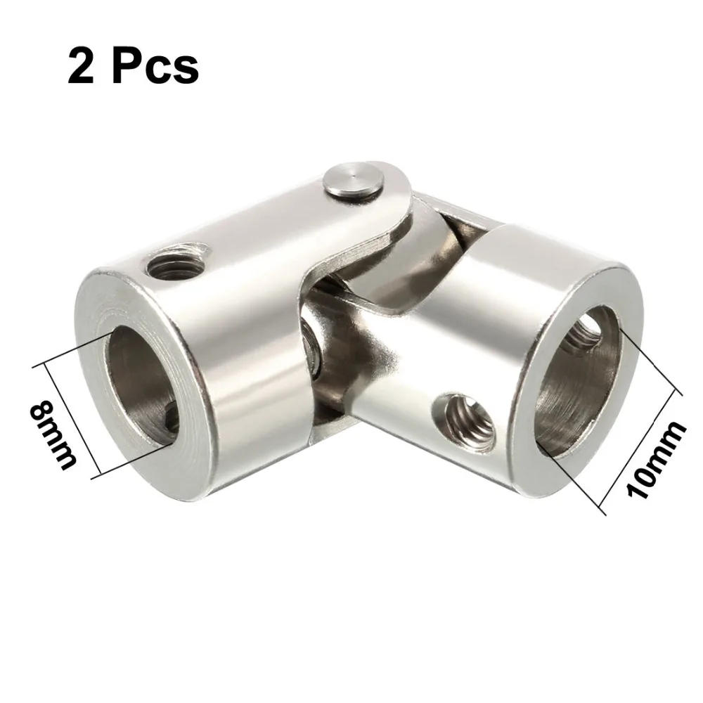 Us 11 64 10 Off Uxcell 2pcs 8mm To 10mm L35xd16 1 Section Rotatable Universal Steering For M4 Torque Transmision Alignment Shaft U Joint