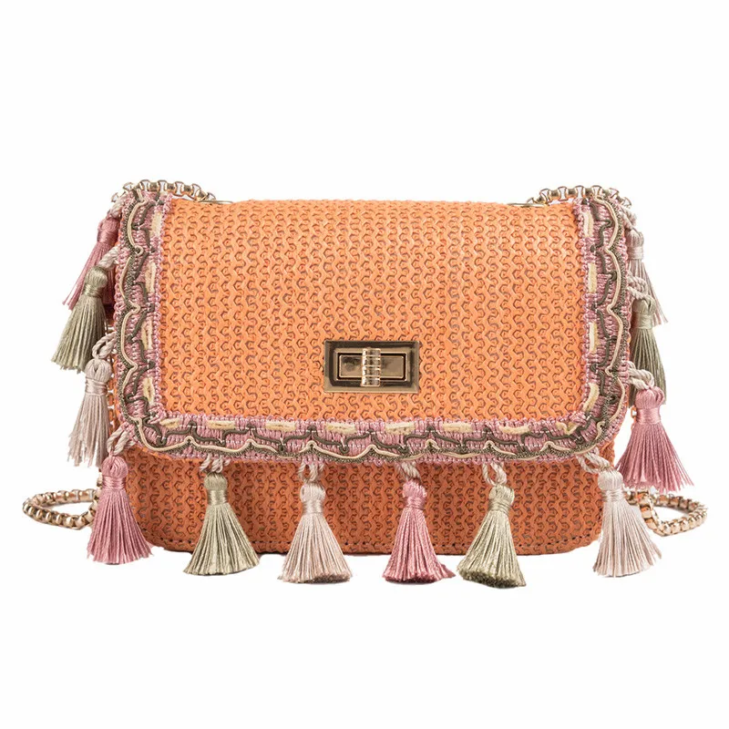 اليد-المنسوجة الحلوى اللون النساء القش شرابة حقيبة السيدات صغيرة حقائب كتف بوهيميا حقيبة شاطئية Crossbody أكياس حقيبة يد للسفر حمل اليد-المنسوجة الحلوى اللون النساء القش شرابة حقيبة السيدات صغيرة حقائب كتف بوهيميا حقيبة شاطئية Crossbody أكياس حقيبة يد للسفر حمل