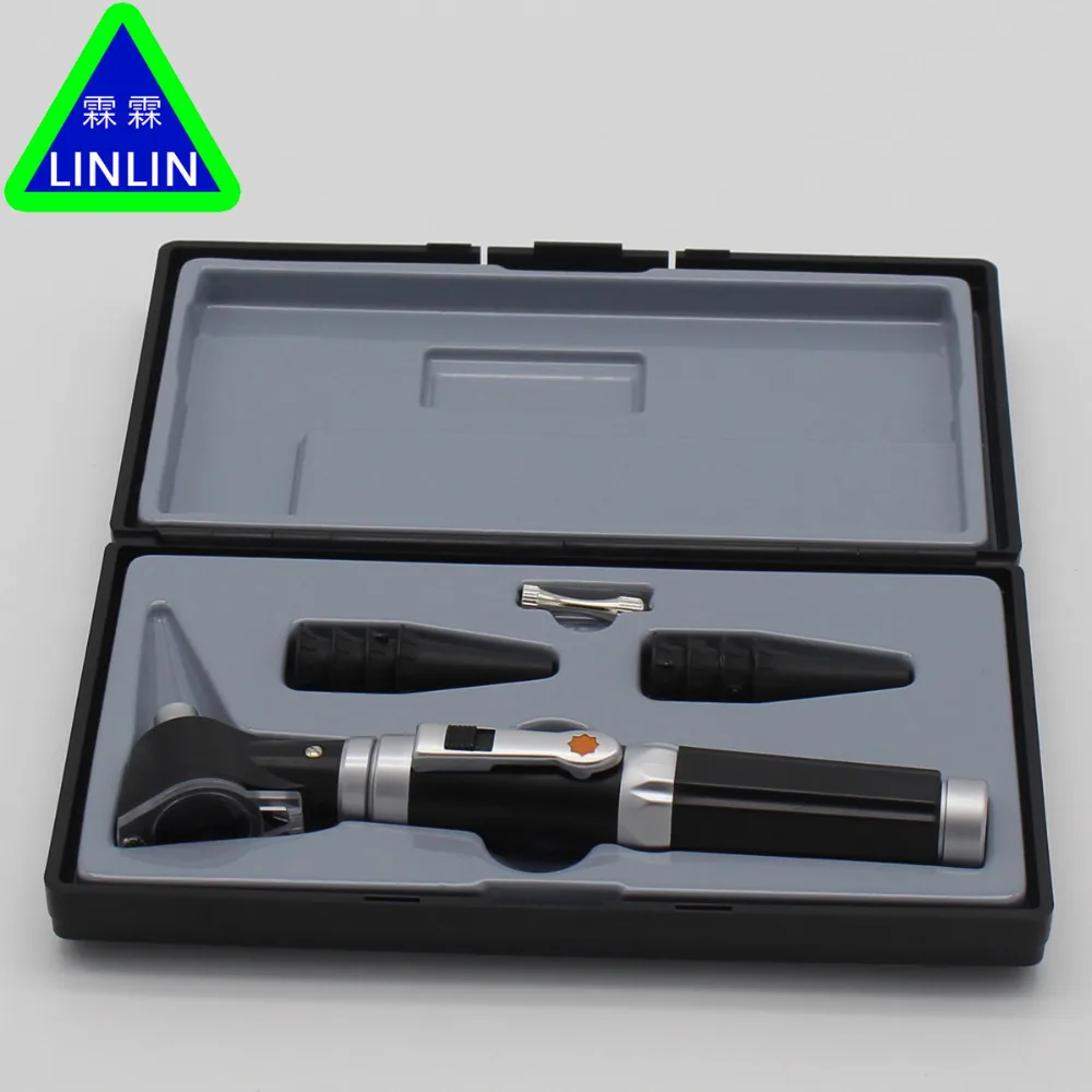

LINLIN Otoscopio Diagnositc Kit Ear Care Pocket Portable LED fibre-optical Otoscope LED white light Ear detection