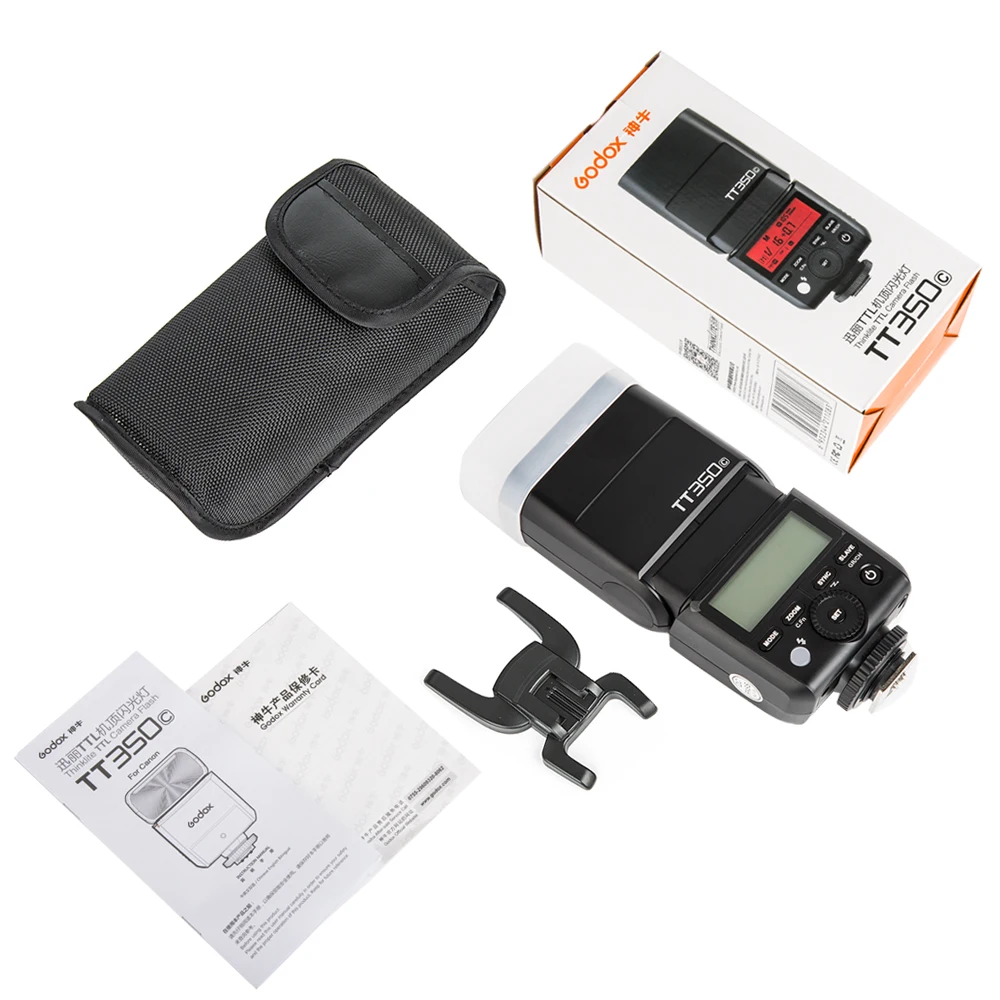 3x GODOX TT350C Мини Вспышка TTL HSS 2 4G Беспроводная + передатчик для Canon 70D 80D 6D 5D Mark iii iv EOS 1DX