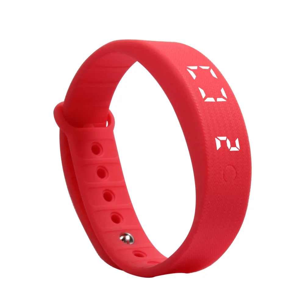 3D светодиодный Калорий, Шагомер Спорт умный браслет наручные часы Multi Цвет выбрать один Однотонная одежда 28 февраля