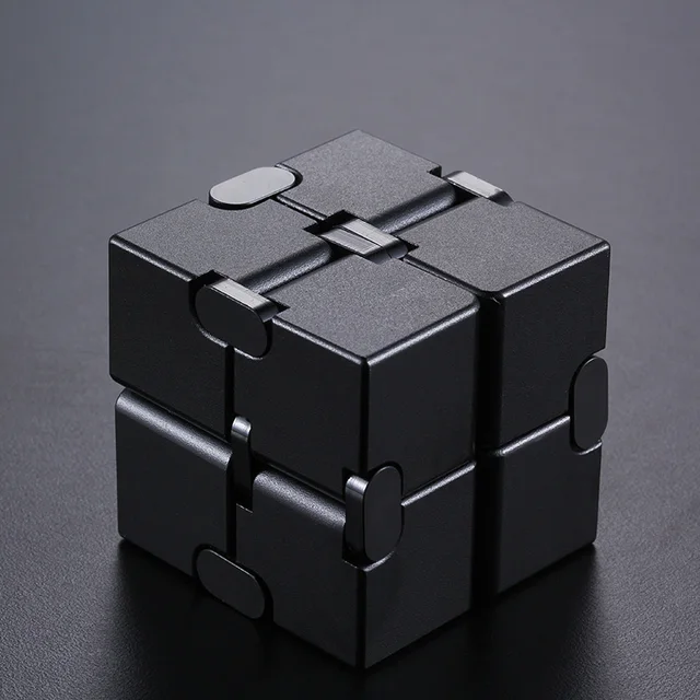 Giocattolo antistress Premium Metal Infinity Cube Decompresses portatili Relax Toys per adulti uomo donna 3