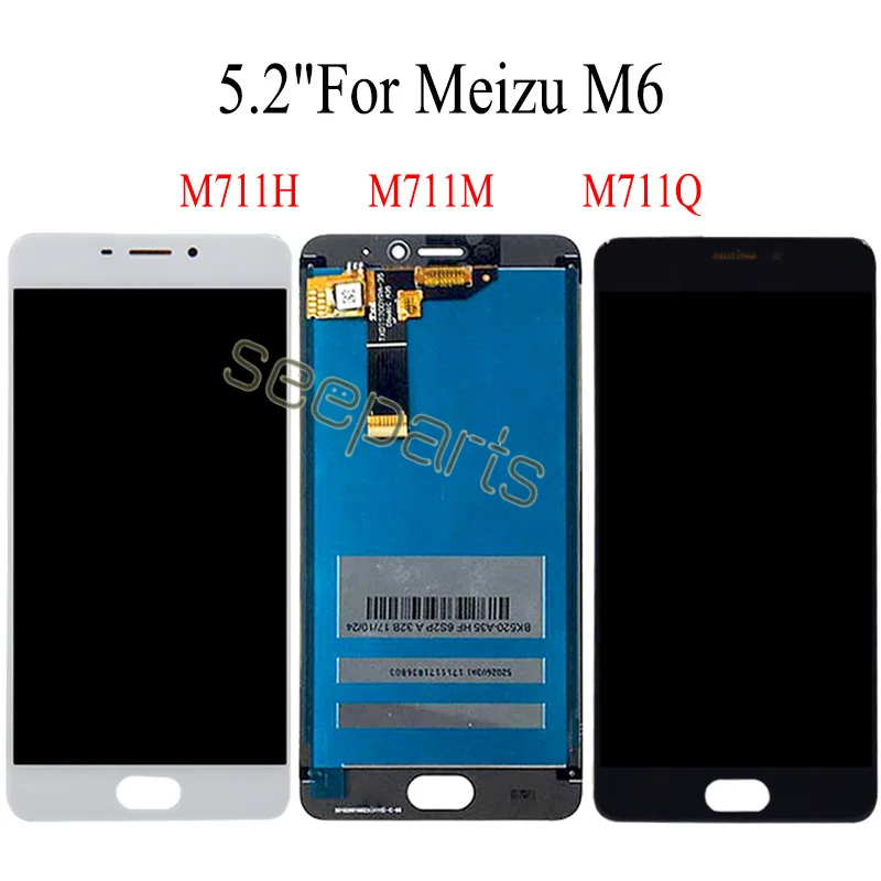 Meizu M6 ЖК-дисплей Дисплей Сенсорный экран планшета M711H M711M M711Q M6S ЖК-дисплей M712H M712Q для 6 лет MEIZU M6T ЖК-дисплей M811Q Экран Замена