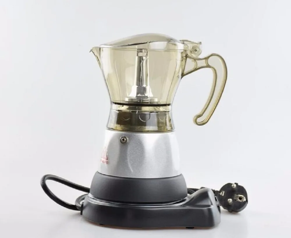 Free Shipping Classic Electrical Coffee Mocha Pot 220V 50Hz 4 cupsin