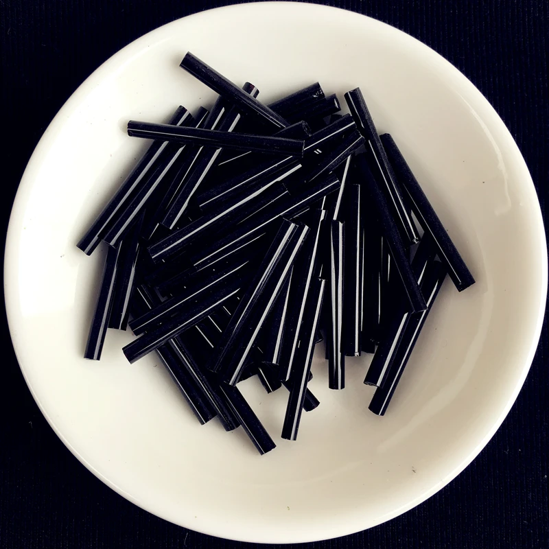 500g/pack 2.5*25mm Long Size Silver Core Czech Glass Seed Bugle Beads Tube For Jewelry Garment Accessories Available | Дом и сад