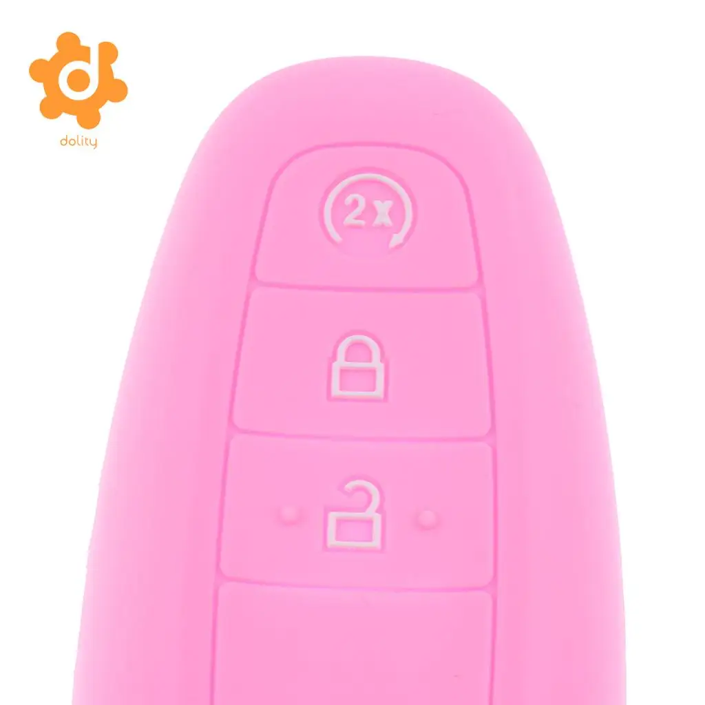 2x Remote Car Key Shell Case Fob Cover Protector for Ford Edge Luminous+Pink