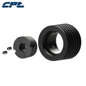 

CPT brand SPZ belt v belt pulley wheels, 184mm outside diameter, 6 grooves, fit 2517 taper bush fit 10-65mm shaft diameter