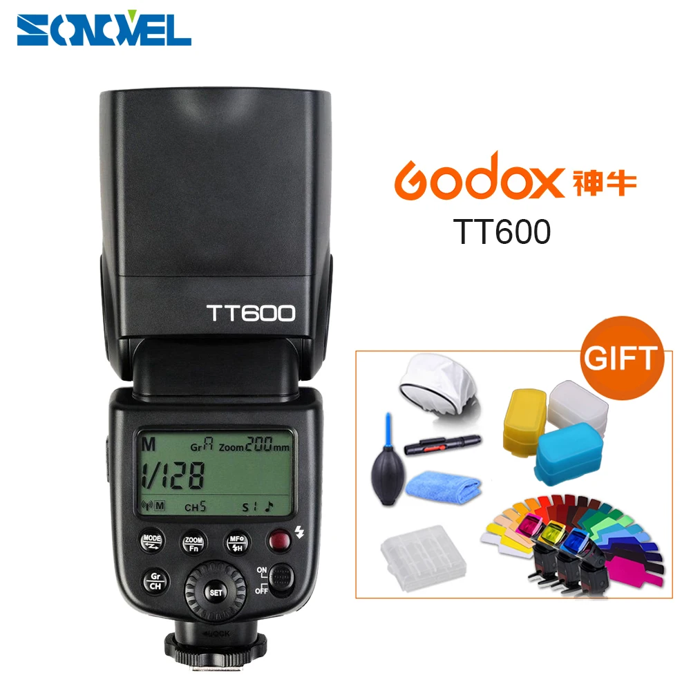 Беспроводная вспышка Godox TT600 2 4G GN60 Master/Slave для камеры Canon Nikon Pentax Olympus Fujifilm Panasonic |