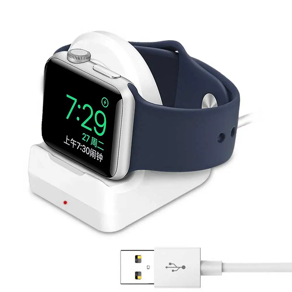 ل IWatch سلسلة 1 2 3 4 شاحن حامل منضدة حوض حامل سريع شحن صالح أبل ووتش 40/38 /42/44 ملليمتر