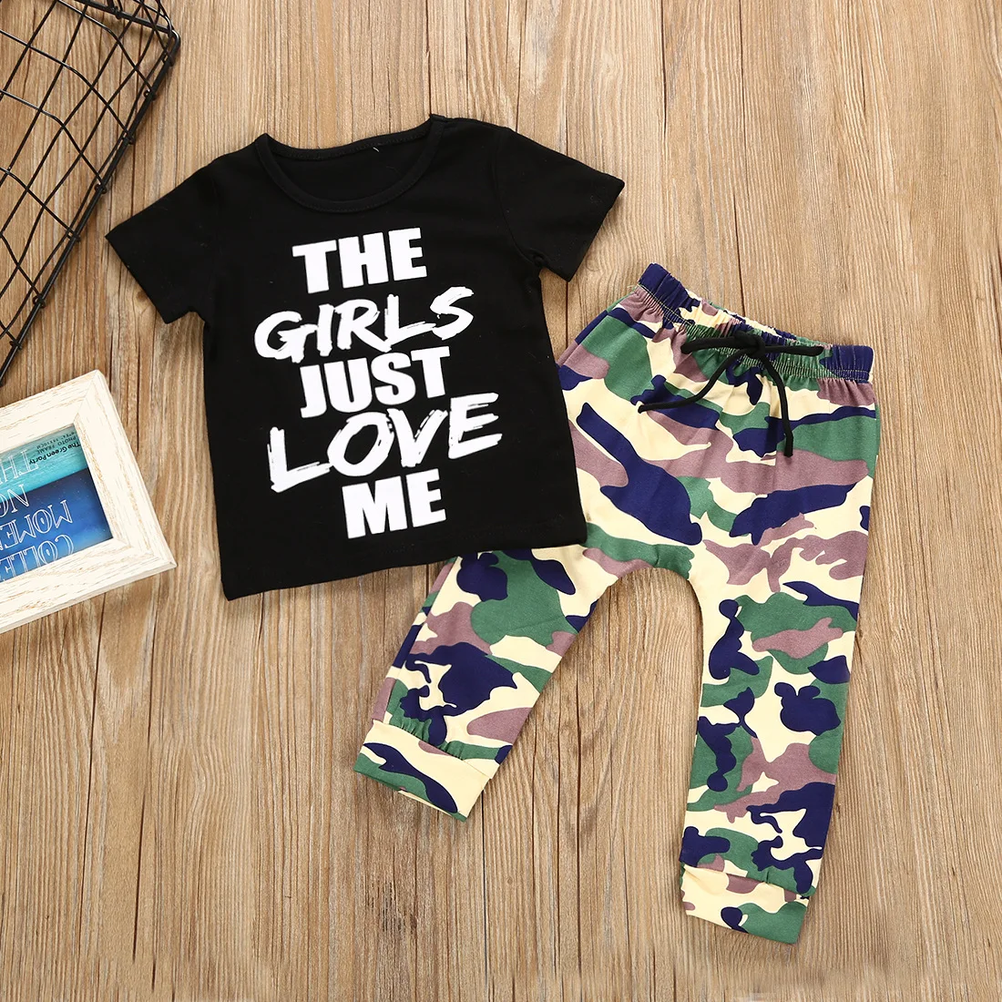 

Kids Fashion Summer Printed Boys Clothes Set 2Pcs Kid Boys Tops T-shirt And Pants Legging Casual Children Boys Outfits