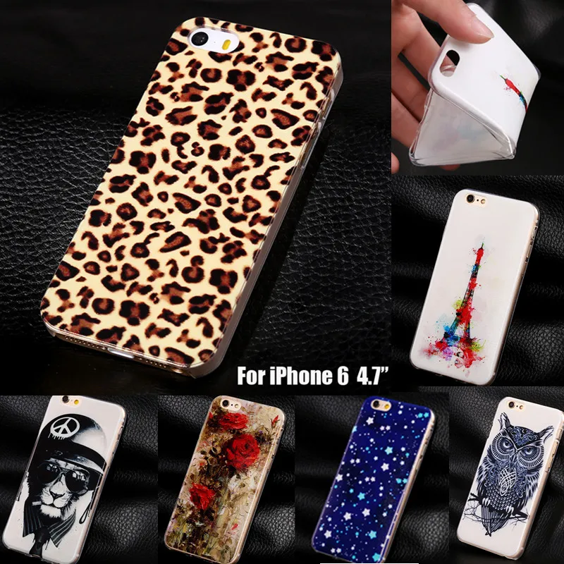 Leopard Supreme Soft TPU Cover Cases For Apple iphone6 for font b iphone b font 6