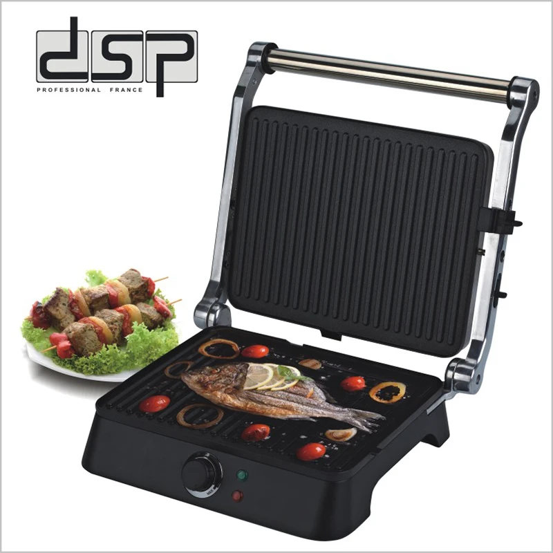 DSP Indoor Grill Fast Heat Up Electric Griddle for Panini, BBQ