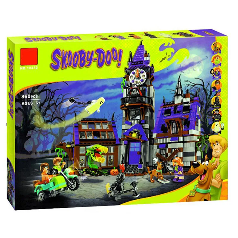

BELA 10432 Compatible Scooby Doo Figures Mystery Mansion 75904 Building Bricks Educational Toys For Children