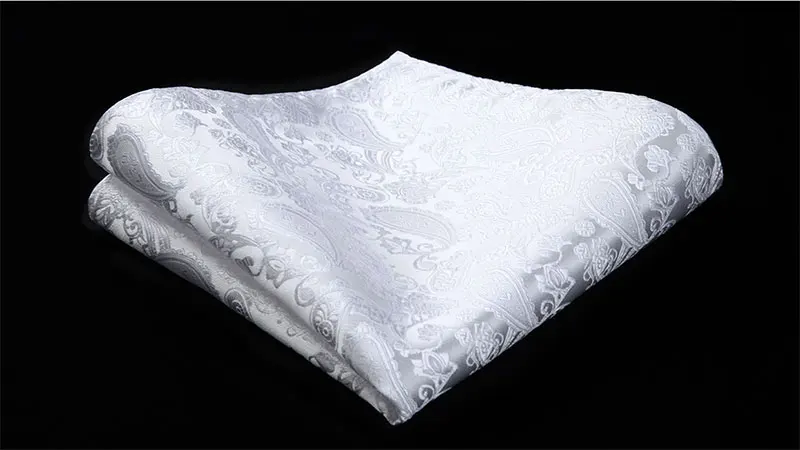 Мужские тканые вечерние свадебные белые галстук-бабочка карман квадратный набор# BP711WS галстук-бабочка набор носовой платок