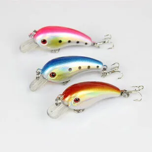 10pcslot 5cm 5.5g fishing lure swim plastic lure minnow crank bait bass tackle fishing wobblers Japan fishing tackle