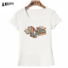 Recién llegado, camiseta para mujer de verano, camiseta estampada con libros de My Friend, camisetas de diseño de libros Vintage, camisetas casuales de moda para chica que lee