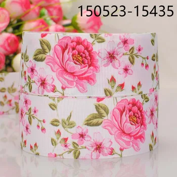 

50 yards 1/2 " 38 mm Japanese style flower pattern print grosgrain tape ribbon hair bow accessories