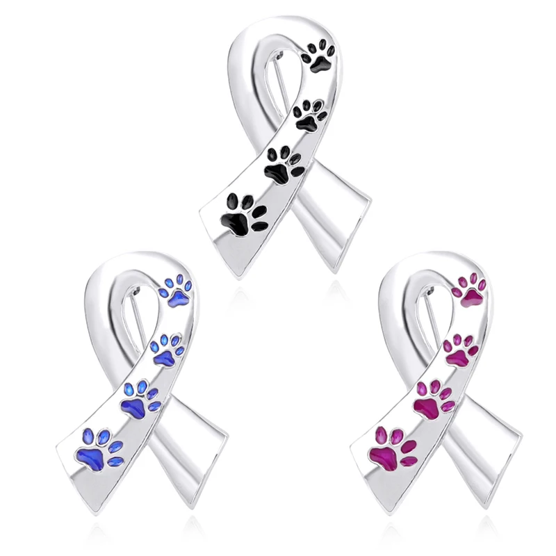 

Scarf Ribbon brooches Colorful dog cat pet print brooches Pet memorial jewelry Gift for dog lover cat lover Pins