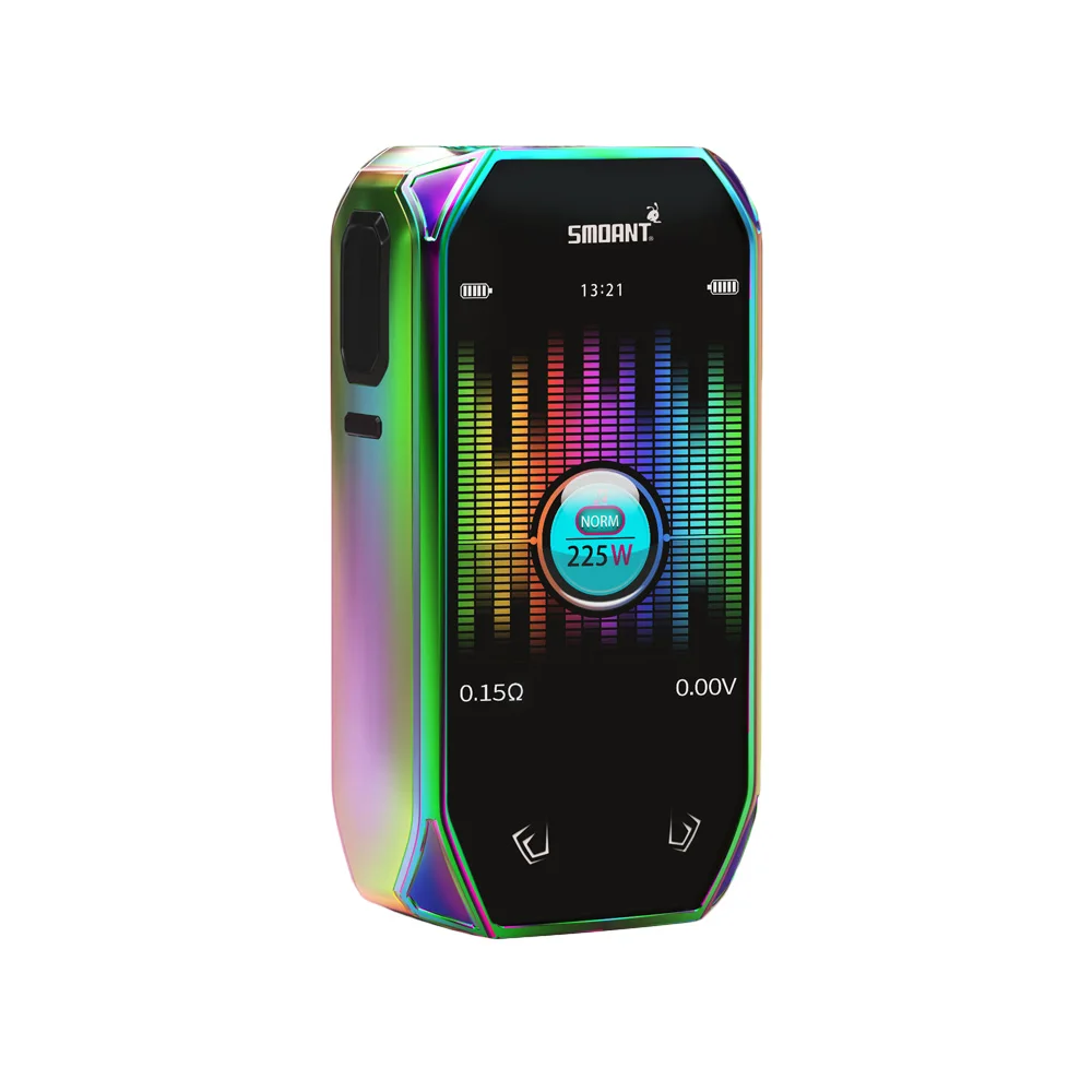 Billige Original 225W Smoant Naboo TC Box MOD mit 2,4 Zoll Bunte Bildschirm Angetrieben Durch Dual 18650 Batterien Vs Cylon  Charon Mini